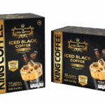 Cà Phê Hòa Tan Iced Black KING COFFEE - Hộp 160g (10 gói x 16g)