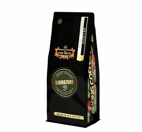 Cà Phê Hạt Rang Signature Blend KING COFFEE - Túi 340g