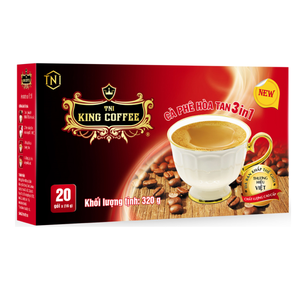 King-coffee-3in1-instant-Hop-20-sachets-x-16gr-VV-Khong-hinh.jpeg Cà Phê Hòa Tan 3IN1 KING COFFEE - Hộp 20 gói x 16g