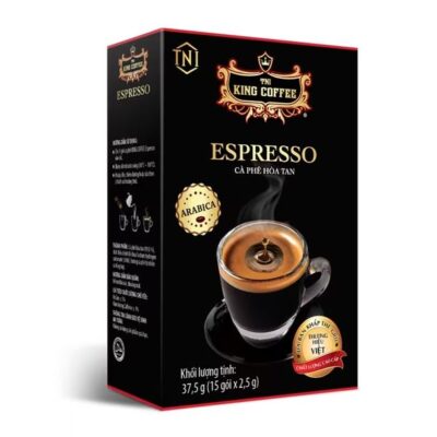 Cà Phê Hòa Tan Espresso KING COFFEE - Hộp 15 gói x 2.5g