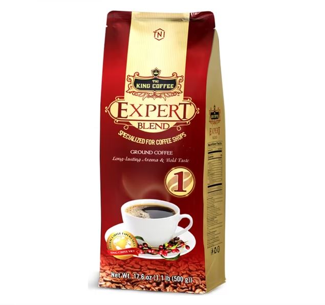 Cà Phê Rang Xay Expert Blend 1 KING COFFEE - Túi 500g