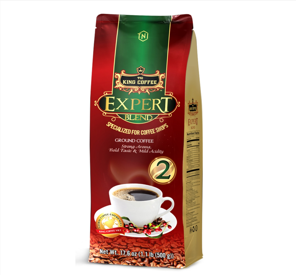 Cà Phê Rang Xay Expert Blend 2 KING COFFEE - Túi 100g