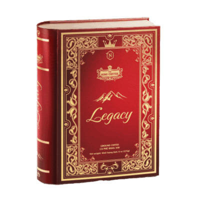 Cà Phê Rang Xay Cao Cấp Legacy KING COFFEE - Hộp 225gr